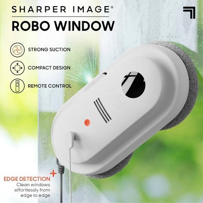 Sharper Image Robo Window Cleaner Gray/White