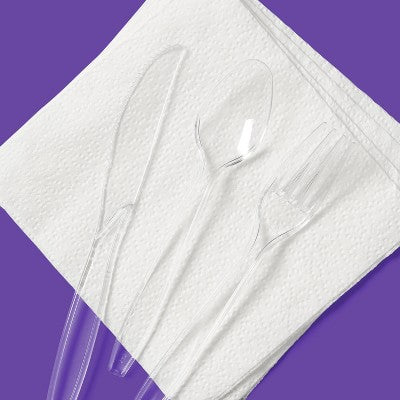 Premium Plastic Forks, Spoons and Knives - 72ct - up&up