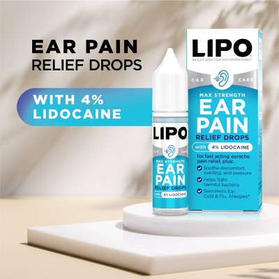 Lipo-Flavonoid Pain Relieving Ear Treatment Drops with Lidocaine - 0.42 fl oz