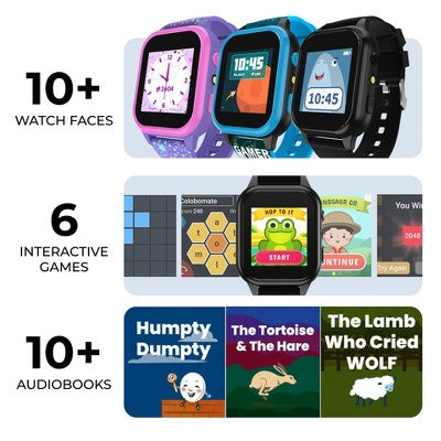 PlayZoom 4 Kids Smartwatch with Camera - Pink Glitter