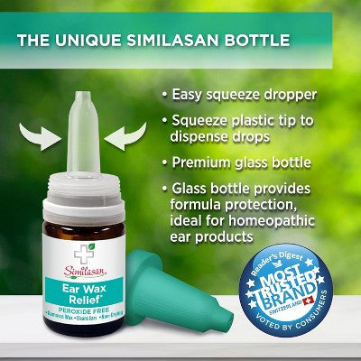 Similasan Ear Wax Removal Kit with Ear Drops and Bulb Syringe for Gentle Ear Cleaning, 0.33 fl oz
