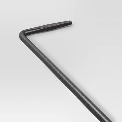 2pc Tongs and Fire Poker Tool Set Black - Threshold (LOCAL PICKUP ONLY)
