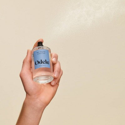 Odele Hair + Body Mist - Vanilla Rosewood: 3.4 oz, Spray, Floral, Earthy
