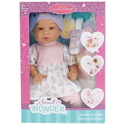 Madame Alexander 14" Small Wonder Medium Skin Tone Baby Doll Activity Gym: PVC and Polyester Material