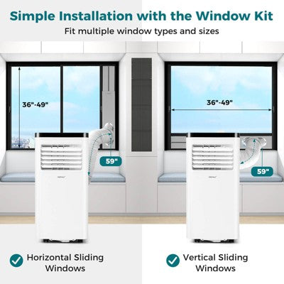 Costway 10000 BTU Portable Air Conditioner with Fan and Dehumidifier Remote Control (LOCAL PICKUP ONLY)