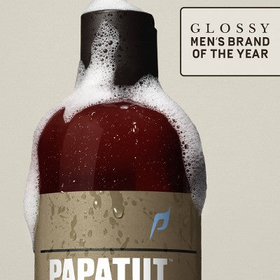 Papatui Men's Exfoliating and Hydrating Sulfate-Free Coconut Oil Body Wash - Lush Coconut - Trial and Travel Size - 3 fl oz