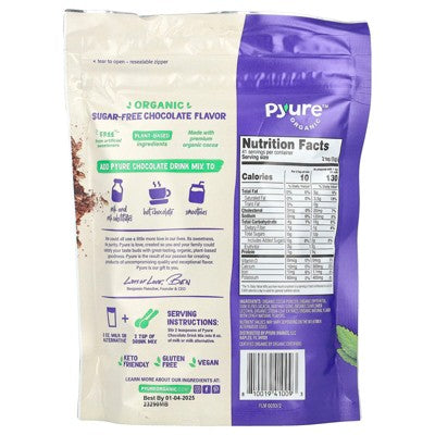Pyure Organic Chocolate Drink Mix, 7.23 oz (205 g)