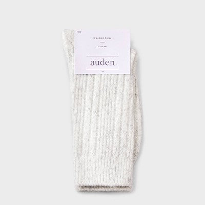 Women's Textured Ribbed Super Soft Crew Boot Socks - Heather 4-10