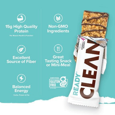Ready Dark Chocolate Coconut Almond Protein Bars - 15g Protein - 5ct