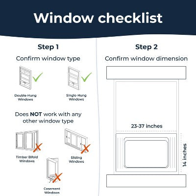 Windmill Air 10000 BTU Inverter Window Air Conditioner with WhisperTech Ultra-Quiet and Smart App/Wi-Fi Remote Control (LOCAL PICKUP ONLY)