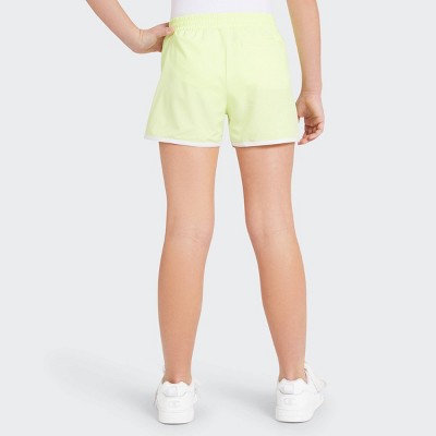 Champion Girls' Track Shorts - Lemon Yellow M