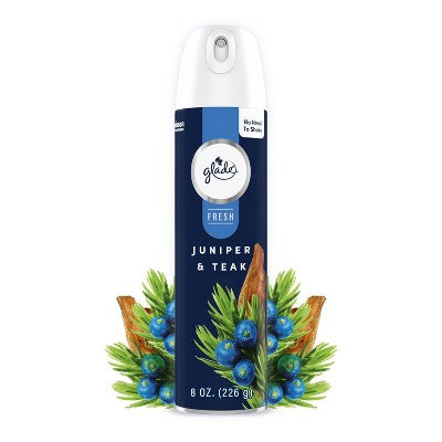 Glade Fresh Aerosol Room Air Freshener - Juniper & Teak - 8oz