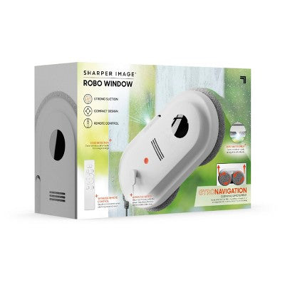 Sharper Image Robo Window Cleaner Gray/White