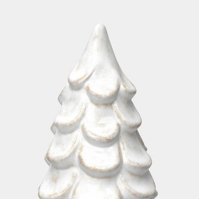 Medium Ceramic Christmas Tree Ivory - Threshold