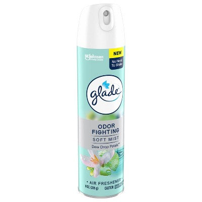 Glade Aerosol Room Air Freshener Spray - Dewdrop Petals - 8oz