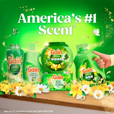 Gain Original Plus Liquid Laundry Detergents 75 Loads - 99oz
