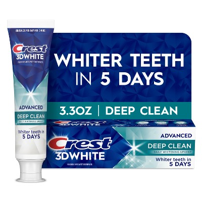 Crest 3D White Advanced Deep Clean Toothpaste - 3.3oz