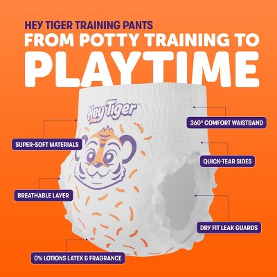 Hey Tiger Disposable Training Pants - 4T-5T - 56ct