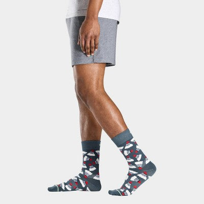 Pair of Thieves Men's Badminton Crew Socks - Gray 6-12