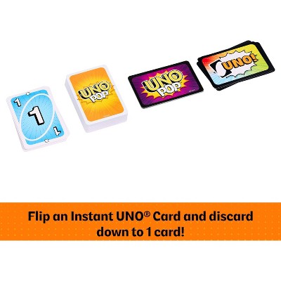 UNO Pop Card Game for Kids, Adult & Family Nights, 2-6 Players Ages 7+