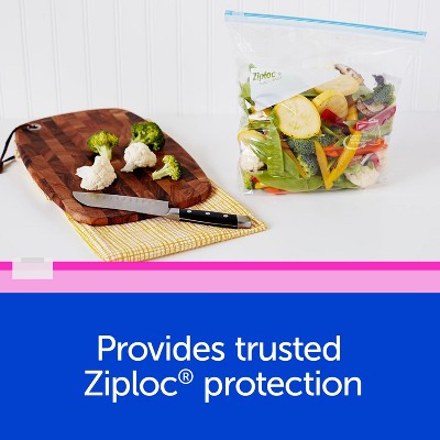 Ziploc Slider Freezer Gallon Bags with Power Shield Technology - 28ct