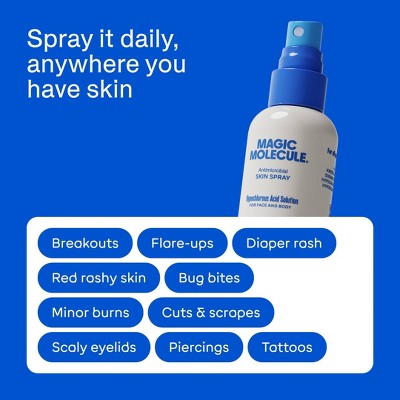 Magic Molecule Hypochlorous Acid Skin Spray 3.4oz/2ct: Non-Toxic, Vegan, For Sensitive Skin