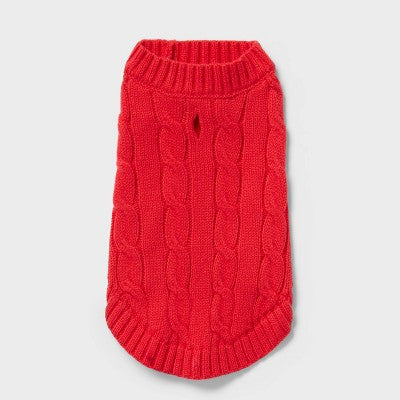 Dog and Cat Sweater Knit - Wondershop Red XS