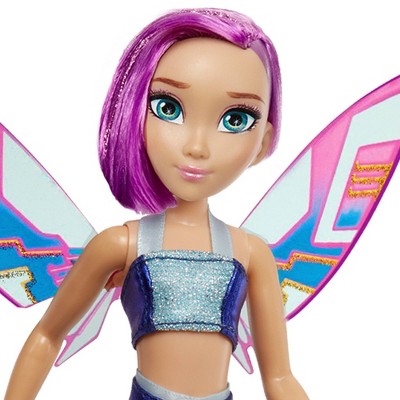 Winx Club Tecna Fairy 10.5" Fashion Doll with Glitter Outfit and Removable Wings