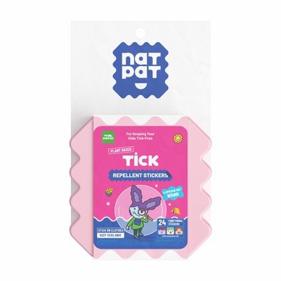 NATPAT 24ct "TrailPatch" Tick Repellent Stickers Natural and Non-Toxic for Kids & Adults, Ideal for Hiking & Outdoor