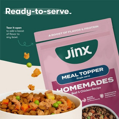 Jinx Chicken and Beef Flavor Meal Topper Wet Dog Food - 3oz