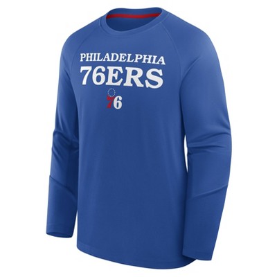 NBA Philadelphia 76ers Men's Long Sleeve Performance T-Shirt - XXL