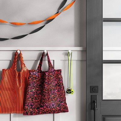 Kids' 16" Trick or Treat Reusable Halloween Bag Web Pink - Hyde & EEK! Boutique
