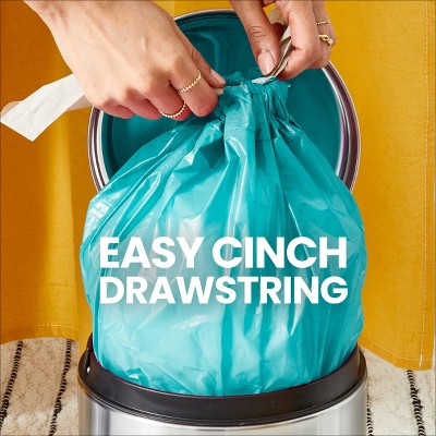 Glad ForceFlex MaxStrength Bahama Bliss Drawstring Trash Bags - Febreze Freshness - 4gal - 34ct
