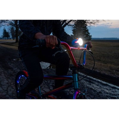 Brightz Ride LED - Flame: Silicone & ABS Bike Light, Handlebar & Seat Post Mount