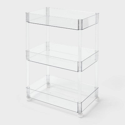 3 Tier Clear Storage Cart - Brightroom