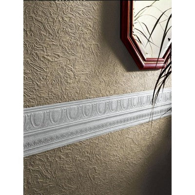 Swirl White Paintable Wallpaper