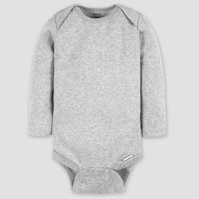 Gerber Baby 4pk Long Sleeve Pullover Onesies - Blue/Black/Cream 24M