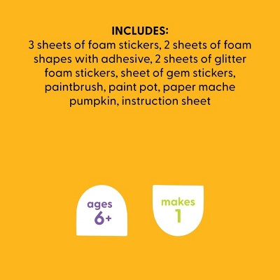 Halloween Craft Embellished Paper Mache Cat Painting Activity DIY Art Kit - Mondo Llama