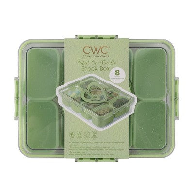 Cook With Color Sparkle with Lid Snack Box Food Storage Container Green