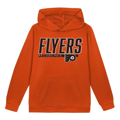 NHL Philadelphia Flyers Boys' Poly Fleece Hooded Sweatshirt - XL
