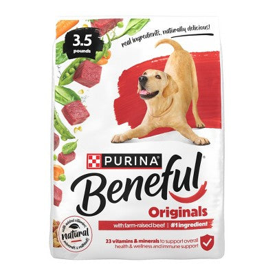 Purina Beneful Originals Real Beef Flavor Dry Dog Food - 3.5lbs