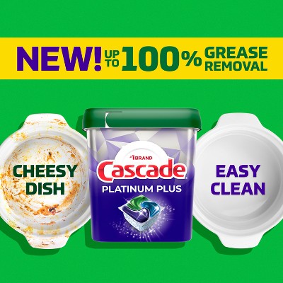 Cascade Platinum Plus Action Pacs Dishwasher Detergent - Fresh - 57ct