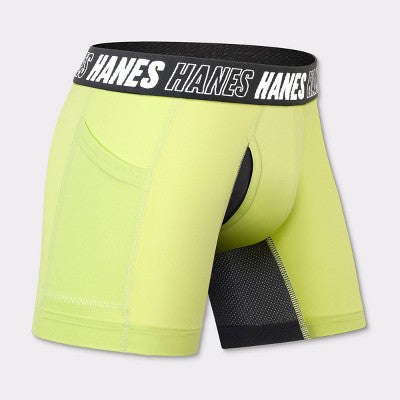 Hanes Moves Boys' 5pk Anti-Chafe Boxer Briefs - Blue L