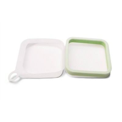 Simply Green 20z Silicone Square Sandwich Carrier - Light Green