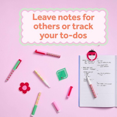 Post-it 2pk Flowered Pattern Gel Pens