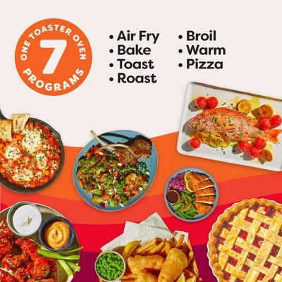 Instant Pot InstantHeat4 Slice Air Fryer Toaster Oven, 7-in-1, No Preheat Required Air Fry, Bake, Toast, Roast, Broil, Warm, and Make Pizza