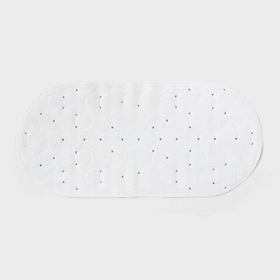 17"x36" Rounded Bath Mat White - Room Essentials