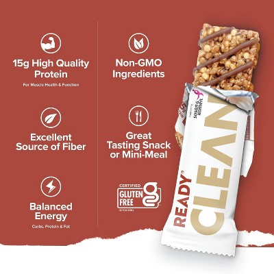 Ready Chocolate Peanut Butter Protein Bars - 15g Protein - 5ct