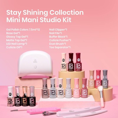 Beetles 12 Colors All In One Nail Polish Starter Kit - 12ct