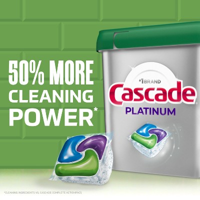Cascade Platinum Action Pacs Dishwasher Detergent - Fresh - 50ct